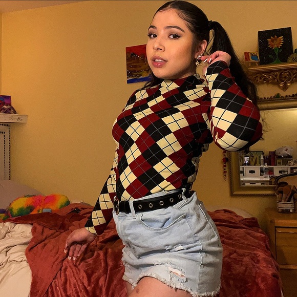 Plaid long sleeve top - Picture 8 of 12